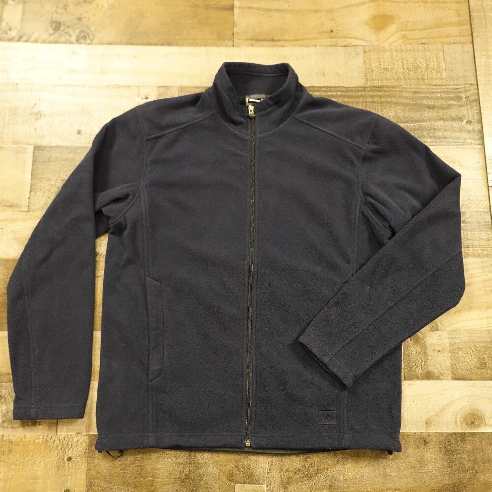 REI fleece full zip jacket sweater men's extra large‎ navy hiking outdoors